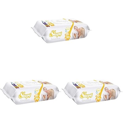 Sleepy Sensitive Islak Havlu, 90lı (3 paketi) - Seçenekler: Sensitive - 90 Adet (3 paketi), Sensitive - 90 Adet...
