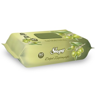 Sleepy Zeytinyağlı Islak Bebek Havlusu (1 x 90 Adet)