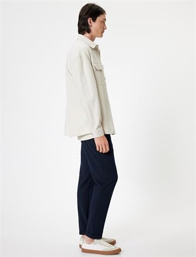 Slim Fit Chino Pantolon Lastik Detaylı