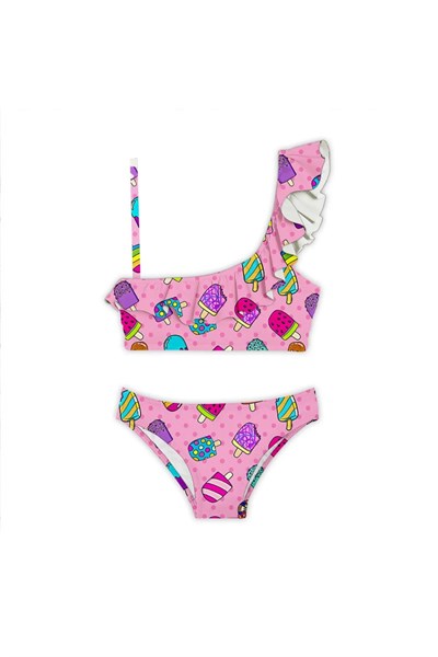 Slipstop Frutti 50+ UPF Uv Korumalı Fırfırlı Bikini Kız Çocuk BİKİNİ SB2411000612