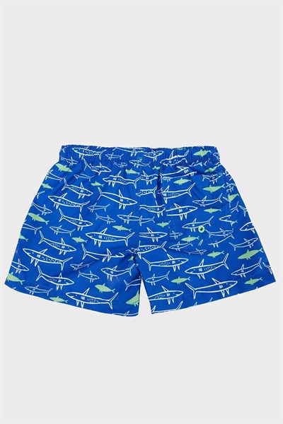 SlipStop Jaws Junior Short Mavi Çocuk Mayo Mavi 06-07