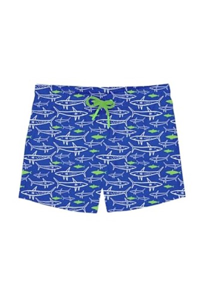 SlipStop Jaws Junior Short Mavi Çocuk Mayo Mavi 08-09