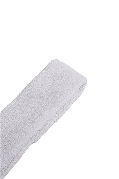 Slipt Beyaz Sporcu Saç Bandı Ter Bandı Bandana Headband Beyaz