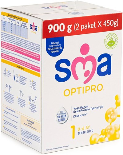 SMA Optipro 1 Devam Sütü 450 gr 2li 120112