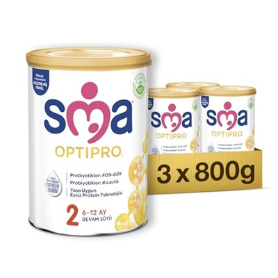 SMA Optipro 2 Devam Sütü (6-12 Ay, 800 g x 3 Adet)