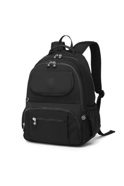 Smart Bags Büyük Boy Sırt Çantası Krinkıl Kumaş 1215 01 Siyah