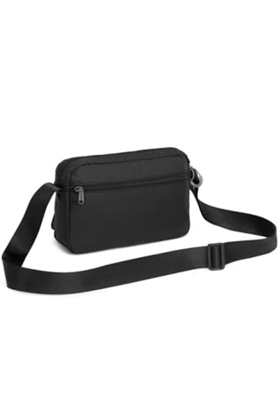 Smart Bags Ekstra Hafif Kumaş Kadın Postacı Çantası 3148 Siyah