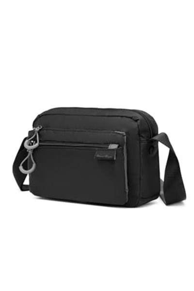 Smart Bags Ekstra Hafif Kumaş Kadın Postacı Çantası 3148 Siyah