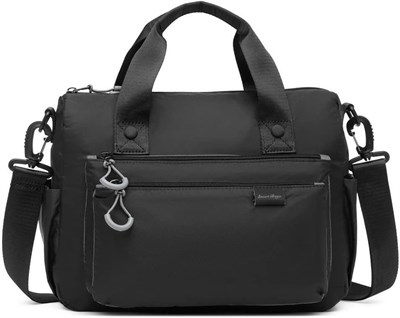 Smart Bags Ekstra Hafif Kumaş Kadın Postacı Çantası 3141 Siyah
