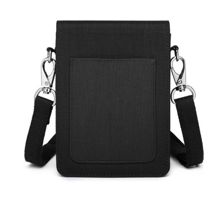 Smart Bags Küçük Telefonluk Kadın Çantası Krinkıl Kumaş 3173 Siyah