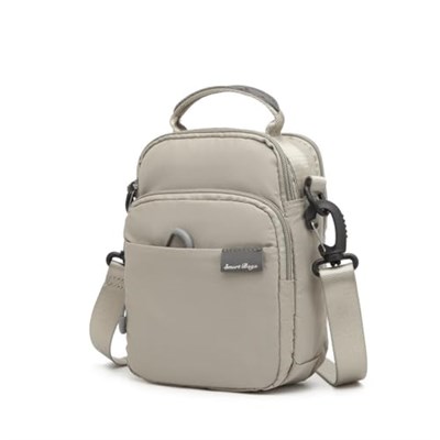 Smart Bags Mini Boy Ekstra Hafif Uniseks Postacı Çantası 3152 Açık Gri