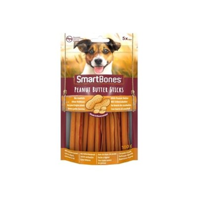 Smartbones Peanutbutter Yer Fıstıklı Çiğneme Çubukları 5li, 100 Gr Köpek Ödülü