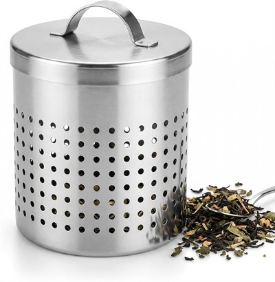 Smartizi 2li Büyük Boy Metal Çay Süzgeci Seti (7 x 6.5 cm) - Paslanmaz Çelik Demlik ve Kupa Filtresi (2 Adet)