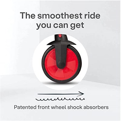 SmarTrike STR3 Plus 6sı 1 Arada Modüler Katlanabilir Bebek Arabası ve Üç Tekerlekli Bebek Bisikleti - Red