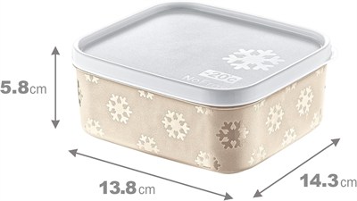 Smartware 2Li Set No Frost Saklama Kabı Latte 700 ML