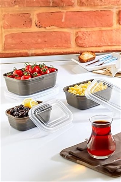 Smartware 3Lü Saklama Kabı Set BEJ