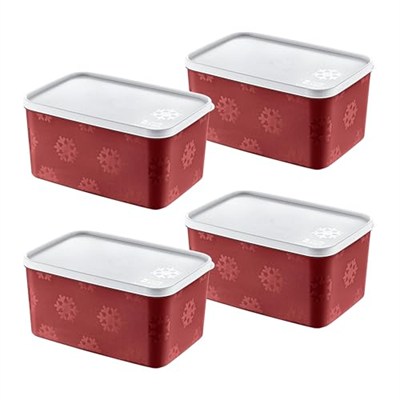 Smartware 4Lü Set No Frost Saklama Kabı Carmen 2600 ML