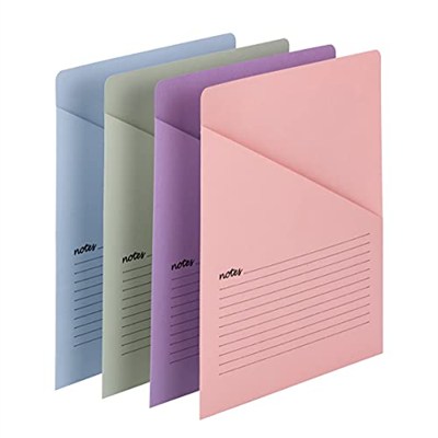 Smead Organized Up Notes Slash File Ceket, Mektup Boyutu, Çeşitli Renkler, Paket başına 12 adet (75429)