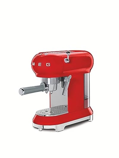 SMEG 50s Style Retro Espresso Kahve Makinesi Glossy Red