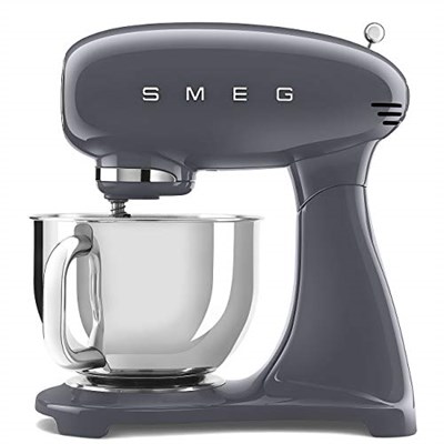 Smeg 50s Style Retro Stand Mixer Hamur Karıştırıcı Barut Gri Paslanmaz Çelik 4,8 L 800 W