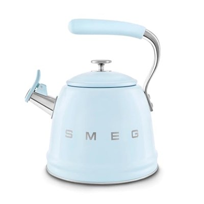 Smeg 50s Style Set Üstü Islıklı Kettle Pastel Mavi 2.3 lt