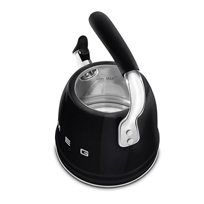 Smeg 50s Style Siyah Set Üstü Düdüklü Kettle 2.3 lt