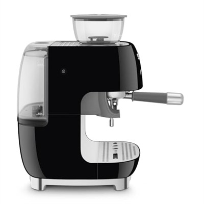 Smeg EGF03BLEU Espresso Makinesi, Tam Otomatik Kahve Makinesi, 50s Style, Siyah