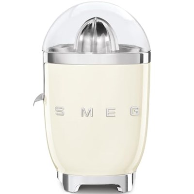 Smeg, Elektrikli narenciye sıkacağı CJF11CREU, damlamaz çıkış ve evrensel koni, kaymaz ayaklar, filtre süzgeci ve sıkma konisi, paslanmaz çelik, 70 W, krem
