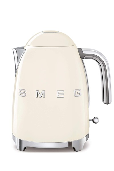 Smeg KLF03CREU Su Isıtıcısı, 1,7 Litre Kapasiteli, Krom Paslanmaz Çelik, Ayarlanabilir Termostat, Su Seviyesi Göstergesi, Sıcak Tutma Fonksiyonu, Krem Rengi