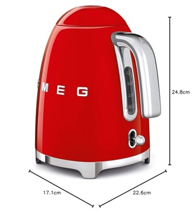 SMEG KLF03RDEU Kırmızı Su Isıtıcı - Kettle