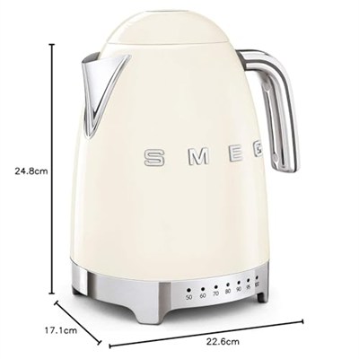 Smeg KLF04CREU su ısıtıcısı, 2400, 1,7 litre, krem rengi