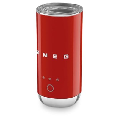 Smeg, MFF02RDEU elektrikli süt köpürtücü, 3 fonksiyonlu içecek, çıkarılabilir çırpma teli, yapışmaz seramik kaplama, 500 W, kırmızı