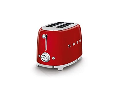 Smeg TSF01RDEU Ekmek Kızartma Makinesi 2x2, Kırmızı