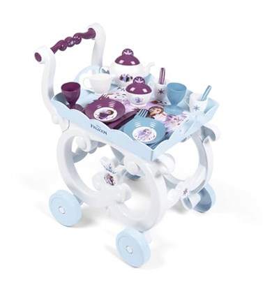 Smoby, 310517, Frozen 2 Tekerlekli Servis Arabası, Oyuncak Çay Servisli Oyun Seti, Aksesuarlar, Frozen 2 Wheeled Service Car