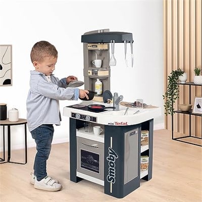 Smoby, 311056, Smoby Tefal Studio Mutfak, Oyuncak Mutfak Aletleri, Çoklu Aksesuar, Fonksiyonel, Elektronik Ses Modüllü, Pilli