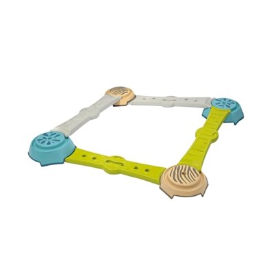 Smoby, 840400, Macera Denge Parkuru, Kaybaz Tabaka, Sağlam Malzeme, 4 Basamak Taşı ve Denge Kirişi, Adventure Balancing Course