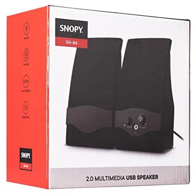 Snopy SN-84 2.0 USB Speaker, Siyah