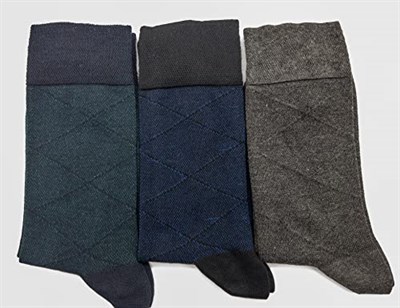 SOCKS Premium 6 Çift Bambu Dikişsiz Siyah-Koyu Lacivert-Füme Erkek Soket Çorap siyah koyu lacivert füme -1