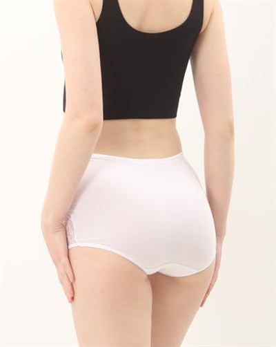 Soft Light Yüksek Bel Toparlayıcı Dantelli Kadın Külot Pamuklu, 5li