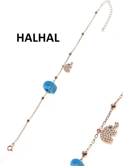 Söğütlü Silver Gümüş fil ve toplu zincir halhal