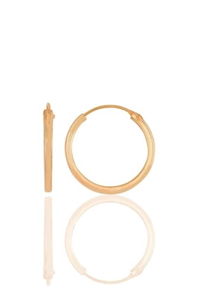 Söğütlü Silver Gümüş rose 20 mm halka küpe