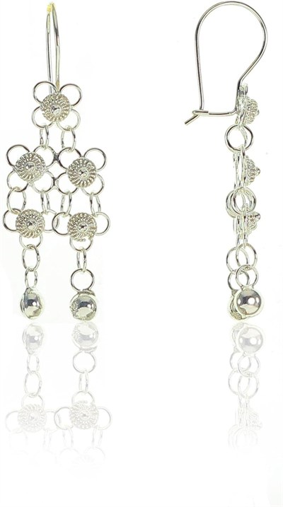 Söğütlü Silver Gümüş telkari kişniş modeli küpe