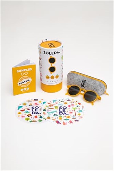SOLEDA 3-6 Yaş Çocuk Güneş Gözlüğü - Honey Bee (Bal Sarısı)