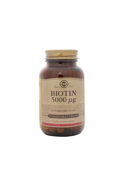 Solgar Biotin 5000 Mcg 50 Kapsül