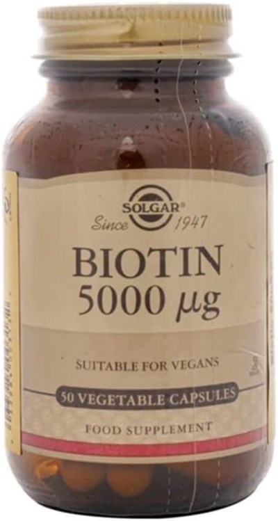 Solgar Biotin 5000 Mcg 50 Kapsül