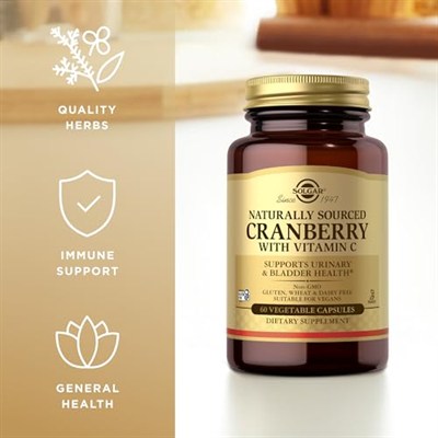 Solgar Cranberry with Vitamin C 60 Kapsül