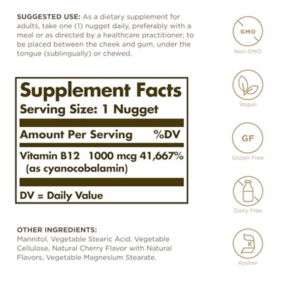 Solgar Vitamin B12 1000mcg 100 Tablet