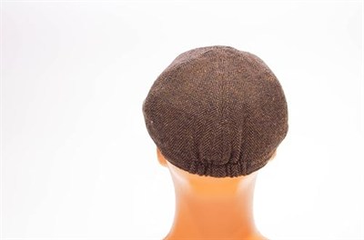 solognac Erkek Şapka Driver Kasket Flat Cap Su Tutmaz Yünlü Tweed Plate Kahverengi kahverengi 58 CM