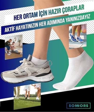 SONNORS 6 Çift Uniseks Sneaker Kadın Erkek Çorap - Organik Pamuk Patik Spor Çorabı - Kısa Çorap Dikişsiz Rahat Kalıp - Beyaz Siyah Gri