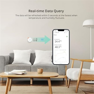 Sonoff SNZB-02P ZigBee Akıllı Sıcaklık ve Nem Sensörü